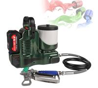 Spruzzatore portatile al litio, spruzzatore airless portatile da 1,2 l, con regolazione a 6 velocità, flusso massimo 1,1 l/min, batteria al litio da 21 V, ideale per uso interno ed esterno