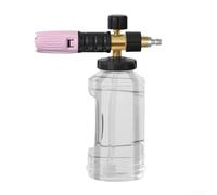Spruzzatore portatile in schiuma con 4000 psi ad alta pressione, ottone e interfaccia ABS, compatibile con varie idropulitrici per la pulizia di auto e moto (polvere nera)