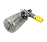 Spruzzatore portatile in schiuma per idropulitrice con doppio connettore e valvola a 2 vie, flacone per schiuma da 1000 ml, compatibile con autolavaggio, moto (1 set)