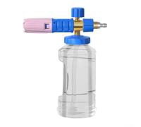 Spruzzatore portatile in schiuma per lavaggio auto con alta pressione 4000 psi, interfaccia ABS e ottone, compatibile con varie idropulitrici e spruzzatori di schiuma (polvere blu)
