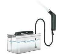 Spruzzatore portatile per bidet musulmano, per bagno, doccia da campeggio, portatile, 800 mAh, con ricarica USB, contenitore d'acqua da 2,3 l (nero)