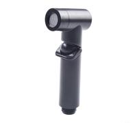 Spruzzatore portatile per WC in ABS per bidet, con controllo manuale della pressione dell'acqua, per la pulizia della padella accovacciata per il bagno del cane e il lavaggio del pavimento (nero)