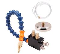 Spruzzatore regolabile per refrigerante, fresatura e perforazione, spruzzatore per tubi di raffreddamento, sistema a spruzzo per il taglio di metalli (blu BVP-3000 con supporto magnetico)