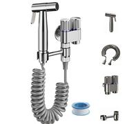 Spruzzatore Rubinetto Bidet Portatile con Doppio Interruttore Design per Applica