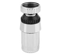 Spruzzatore Rubinetto LED 6.2cm, Azionato ad Acqua, Girevole 360° con Sensore Temperatura e Aeratore, per Risparmio Idrico e Bagno, ABS Argento