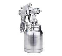 Spruzzatore spray 3 in 1 con alimentazione ad aspirazione per vernice resistente, vaso da 1 l, raccordo per tubo dell'aria da 1/4 di pollice