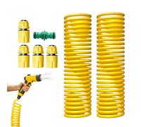 Spruzzatore telescopico per irrigazione con design a molla | Tubo da giardino per prato, auto, camper all'aperto