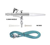 Spruzzatore Vernice, 0. 2mm. Feed Gravity Dual-Action Airbrush Kit Airbrush Trigger Spray Pistola Spruzzatore for trucco Art Craft Model Paint Spraying Hobby Brush(130 0.2MM With Hose)