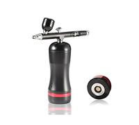 Spruzzatore Vernice, Aerografo portatile ad alta pressione con compressore personalizzato Cordless Smart Santi Silent Label Pisola Gun Gun Asxygen Infusion Kit apparati(Part B BlacK)