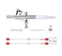 Spruzzatore Vernice, Feed di gravità Airbrush a doppia azione 0. 2mm 0.3mm 0.5mm. Spruzzatore di pistola a spruzzo for trucco Art Craft Model Paint Hoy con flessibile for aghi(NCT-136S SET1)