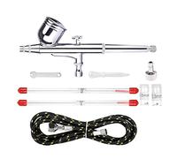 Spruzzatore Vernice, Feed di gravità Airbrush a doppia azione 0. 2mm 0.3mm 0.5mm. Spruzzatore di pistola a spruzzo for trucco Art Craft Model Paint Hoy con flessibile for aghi(NCT-136S SET2)