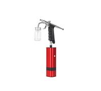 Spruzzatore Vernice, Kit di aerografo portatile con tipo di trigger di sifone Pistola a spruzzo for modello Art Model Body Paint Artist Trucco for unghie Tatuaggi Torta(TM80S Red B)