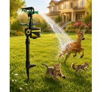 Spruzzatori attivati dal movimento solare per cortile, efficace repellente per cervi e repellente per gatti all'aperto, sistema di irrigazione per prato, protezione da giardino