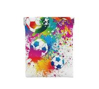 Spruzzi colorati su tutto il calcio, Spremere il portafoglio superiore da donna Borsa portaoggetti Piccola portamonete Portamonete