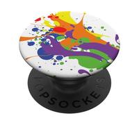 Spruzzi di vernice arcobaleno PopSockets PopGrip Adesivo