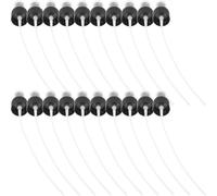 Spruzzini di Ricambio per Bottiglie Spray 24mm, 20 Pezzi | Testa Nebulizzatore in PP Nero, Riutilizzabile e Compatta, Confezione da Venti Pezzi per Bottiglie