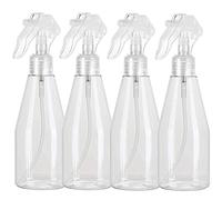 Spruzzino Nebulizzatore,4 PCS Spruzzini Vuoti Flacone 200ML Spruzzino Nebulizzatore in Plastica Trasparente Spruzzini per Parrucchiere Piante Giardino Trattamenti di Pulizia Bellezza