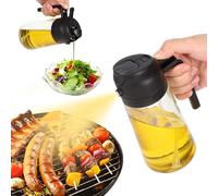 Spruzzino Olio, 2 in 1 Spruzzino Olio per Friggitrice Aria, 470Ml Spruzzatore Ol