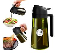 Spruzzino Olio in Vetro Luce Blocco Scuro Verde per Friggitrice Aria 2 in 1 470