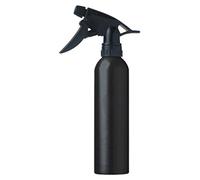 SPRUZZINO PARRUCCHIERE acqua Spray bottiglia in alluminio, argento/nero, 260 ML (NERO)