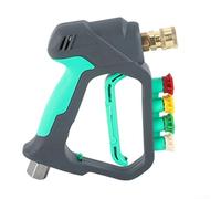 Spruzzo a grilletto corto ad alta pressione per lavaggio auto, valvola in ottone con tubo in acciaio senza saldatura e trazione leggera per rondelle da 310 bar e 4500 PSI in Rose Re(verde menta)