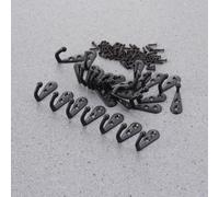 Spruzzo addensante 72PC Cappotto nero Ganci e viti Singolo rivestimento in lega