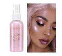 Spruzzo in polvere evidenziatore spray glitter per il corpo per capelli e viso, spray glitter per il corpo ad alta lucentezza, spray per il corpo scintillante portatile per capelli, viso, corpo