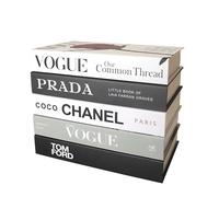 SPShadow 5 pezzi libri decorativi Estetica Chic Faux Book Set per l'arredamento della stanza, moderno Home Decor Coffee Table Décor