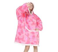 SPSHODOW Coperta con Cappuccio Oversize - Coperta Indossabile in Pile Sherpa da Donna Adulta Coperta con Cappuccio Gigante Calda e Accogliente Felpa Soffice per Donna e Uomo