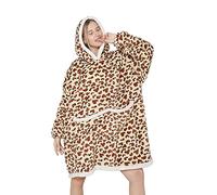 SPSHODOW Coperta con Cappuccio Oversize - Coperta Indossabile in Pile Sherpa da Donna Adulta Coperta con Cappuccio Gigante Calda e Accogliente Felpa Soffice per Donna e Uomo