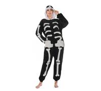 SPSHODOW Pigiama a Tutina Unisex per Adulti da Donna, Pigiama a Tutina con Animali in Peluche con Cerniera, Caldo e soffice, a Maniche Lunghe, con Cappuccio