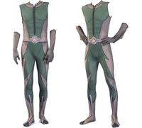 SPSMOKH Anime Homelander/The Deep Starlight, costume per cosplay, Halloween, giochi di ruolo, outfit completo (The Deep, 110-120 cm)