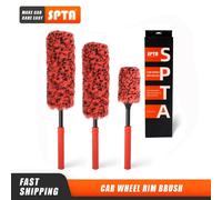SPTA 1PC Spazzola morbida in microfibra per ruote 3 dimensioni a scelta per il lavaggio della pulizia dei cerchi dei dettagli dell'auto