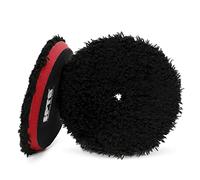 SPTA 2 cuscinetti in microfibra per lucidatura, 150 mm, disco in microfibra per finitura in microfibra, disco di finitura con gancio e anello di supporto, per lucidatrice auto, lucidatura, ceratura e