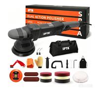 SPTA 5 pollici 780W lucidatrice a doppia azione tampone automatico a velocità variabile con spazzola per pulizia set di tamponi per lucidatura in spugna di lana