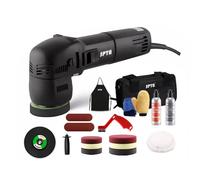 SPTA Mini Orbital Polisher - 3 Inch 10mm/780W Variable Speed Dual Action With Polishing Pads, Sanding Discs, Pad Conditioning Brush