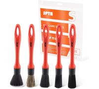 SPTA Set di Pennelli per Auto Detailing 5 Pezzi con Capelli Diversi e Manico in