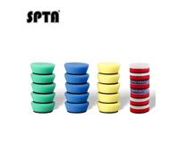 SPTA Set di tamponi per lucidatura per spugna per auto da 1,5 pollici / 2 pollici Tampone per lucidatura angolare per dettagli auto con gancio e anello per mini lucidatrice