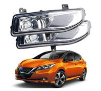 SPUFKGE Alogeno-Faro 2 Pezzi Auto Destra E Sinistra LED Lente Fendinebbia Di Montaggio 30W H11 12V Per Nissan Per Leaf ZE1 Elettrico 2017 2018 2019 2021 2022 Fari Anteriori(Only Fog Light A)