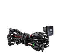 SPUFKGE Alogeno-Faro 2 X Auto Anteriore CONDOTTO Luce Nebbia Dell'occhio Angelo DRL 30W H11 Nebbia Lampada Marcia Diurna 6000LM Per Mitsubishi L200 Per Strada Per Triton Fari Anteriori(Harness Wire)