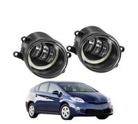 SPUFKGE Alogeno-Faro 2 X Car Angel Eye Fendinebbia Montaggio Per Toyota Per Prius 2009 2010 2011 2012 LED Lente Nebbia Lampada Di Marcia Diurna DRL 30W H11 12V Fari Anteriori(Dual Color)