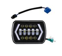 SPUFKGE Alogeno-Faro Fari A LED Da 7 Pollici Hi-Lo Beam Halo DRL 12V 24V Con Cablaggio H4 Per Auto Per Jeep Per Wrangler YJ Per Cherokee XJ MJ Head Light Fari Anteriori(1piece with wire)