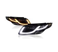 SPUFKGE Alogeno-Faro Fari Auto Per Land Per Rover Per Evoque 2013-2017 Lampade A LED Per Auto Luci Diurne Indicatori Direzione Dinamici Accessori Per Auto Fari Anteriori