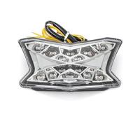 SPUFKGE Fanalino Fanale Posteriore a LED per Kawasaki Z900 Z650 per Ninja 650 2017 2018 2019 indicatore di direzione del Freno Lampeggiante Lampada fanale Posteriore. Faro Fanale(Bianco)