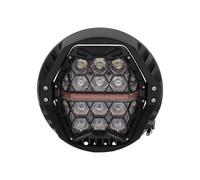 SPUFKGE Faro Anteriore per Moto per Dyna per Switchback Faro Anteriore A LED da 7 Pollici per Moto, con Abbaglianti/anabbaglianti E Luci Diurne