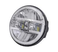 SPUFKGE Faro Anteriore per Moto per Touring per Softail per Heritage per Street per Glide per Road per King Proiettore Faro LED Universale da 5,75/7 Pollici 90W per Moto