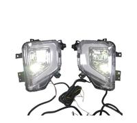 SPUFKGE Faro Fendinebbia 1/2 Pezzo Per Mitsubishi Per Triton L200 2019 2020 2021 LED DRL Luci Diurne Copertura Fendinebbia Indicatore Direzione Giallo(Only 1 Left)