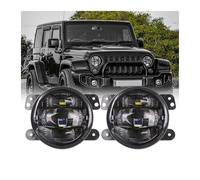SPUFKGE Faro Fendinebbia 2 Pezzi Per Jeep Per Wrangler JK 2007-2017 LJ TJ 30W 4 Pollici LED Fendinebbia Luci Ausiliarie Di Sorpasso(2PCS A)