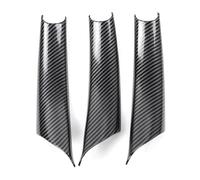 SPUFKGE Maniglie Interne Portiere Auto Set 3 Pezzi Per BMW X5 E70 X6 E71 E72 2007-2014 Motivo Fibra Carbonio Nero Guida A Sinistra A Destra Maniglia Interna Portiera Auto(Carbon RHD 3 Pcs)