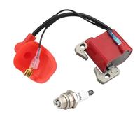 SPUFKGE per 43cc 47cc 49cc per Mini Quad Pocket Dirt Bike ATV Motore A 2 Tempi con Candela Performance Red Bobina di ACCENSIONE Sostituzione Bobina Accensione